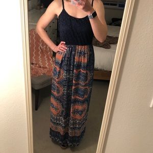 Printed maxi dress